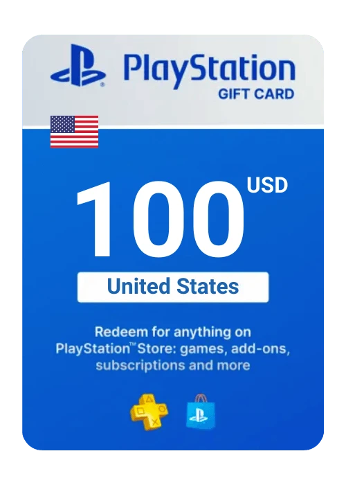 PlayStation Store Gift Card 100$ Digital Key - United States
