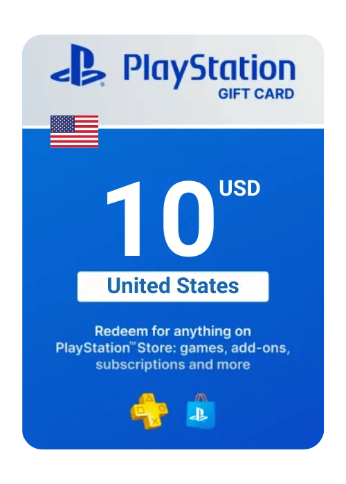 PlayStation Store Gift Card 10$ Digital Key - United States