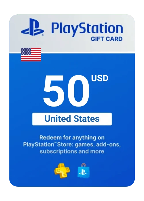 PlayStation Store Gift Card 50$ Digital Key - United States